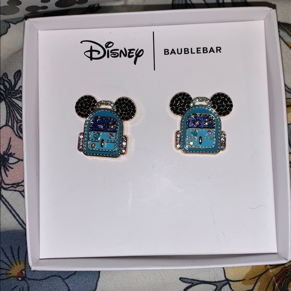 BaubleBar Jewelry - BaubleBar Disney Blue and Black Mickey Mouse backpack teacher gift Earrings